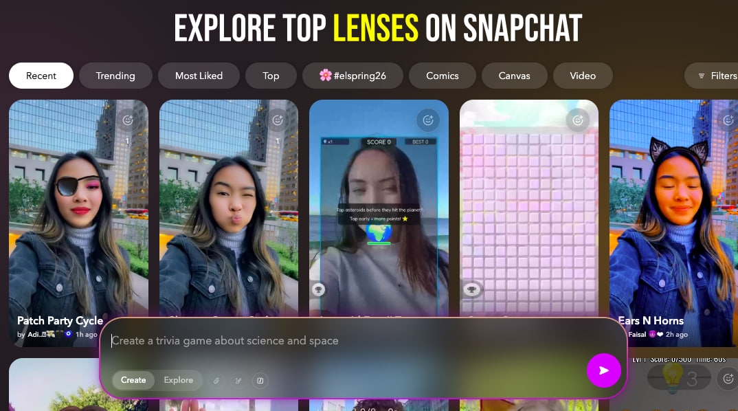 Snapchat показал AI Clips в Lens Studio