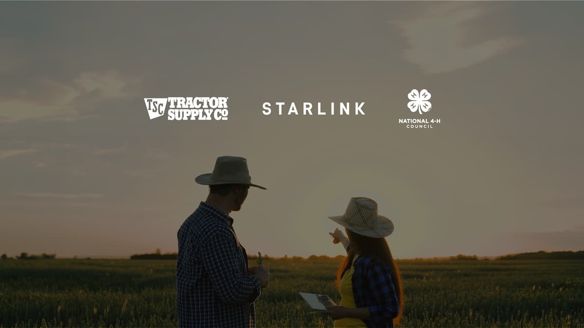 Starlink объединяется с Tractor Supply и 4-H для расширения доступа к интернету в сельской местности