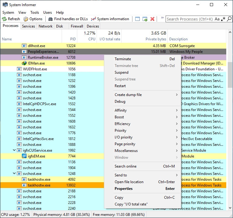 Выпуск System Informer 4.0 — открытого диспетчера задач для Windows 10/11
