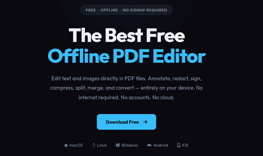 Выпуск мультиплатформенного проекта RevPDF 5.0 — альтернативы Adobe Acrobat