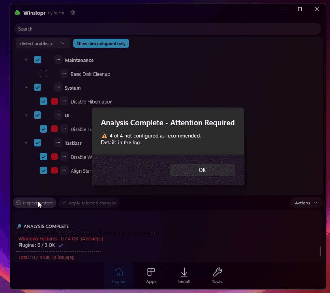 Инициатива Winslop для удаления ненужного системного мусора в Windows 10/11 переименован в Winslopr — Windows Slop Remover