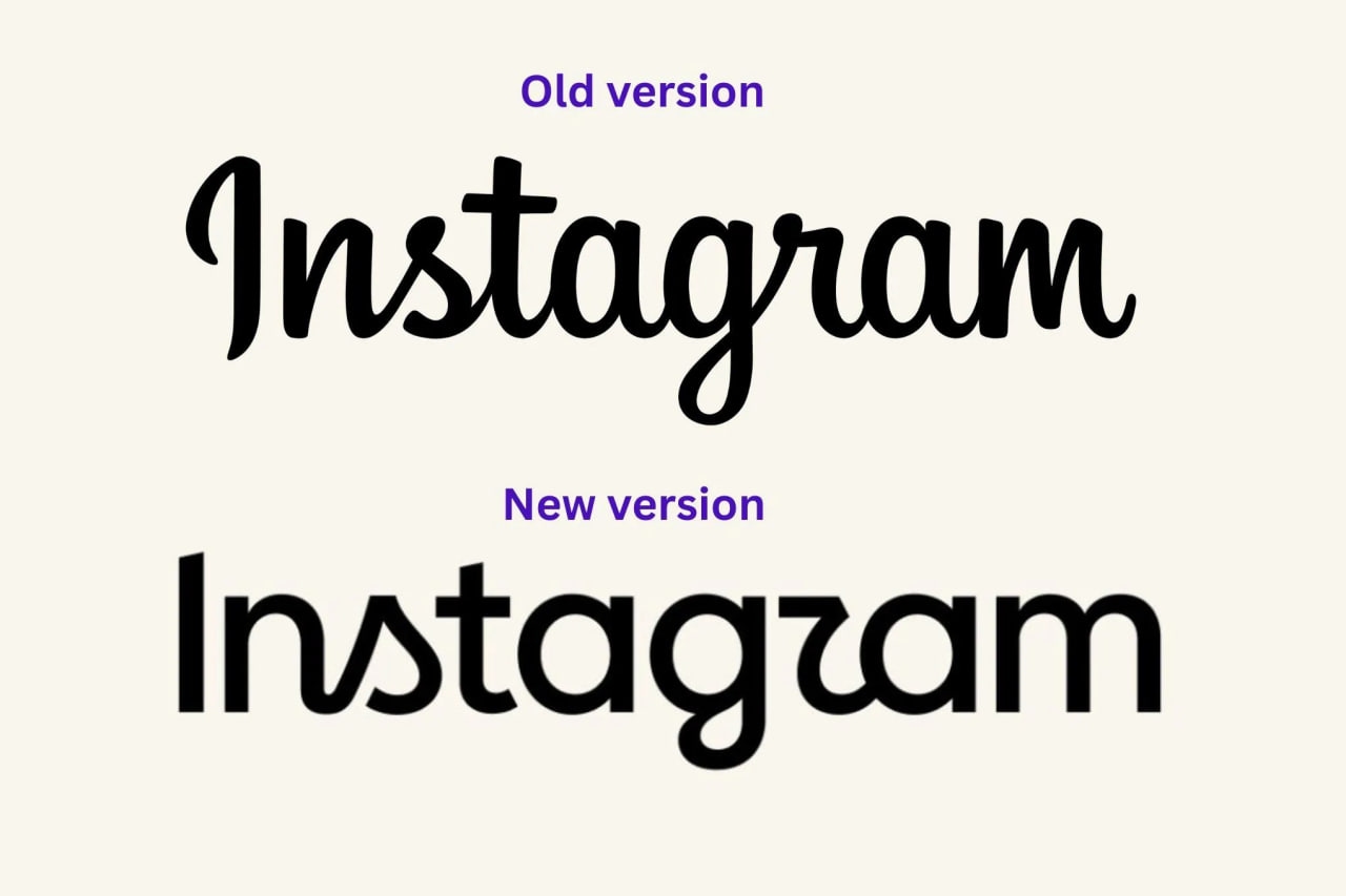Instagram** впервые за 10 лет сменил шрифт в названии