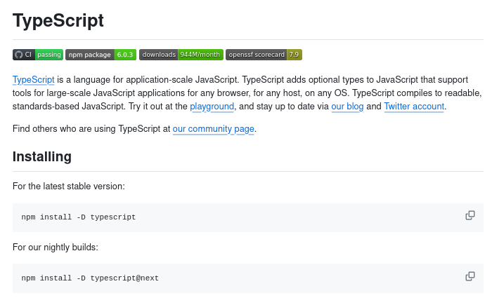 Выпуск TypeScript 7.0