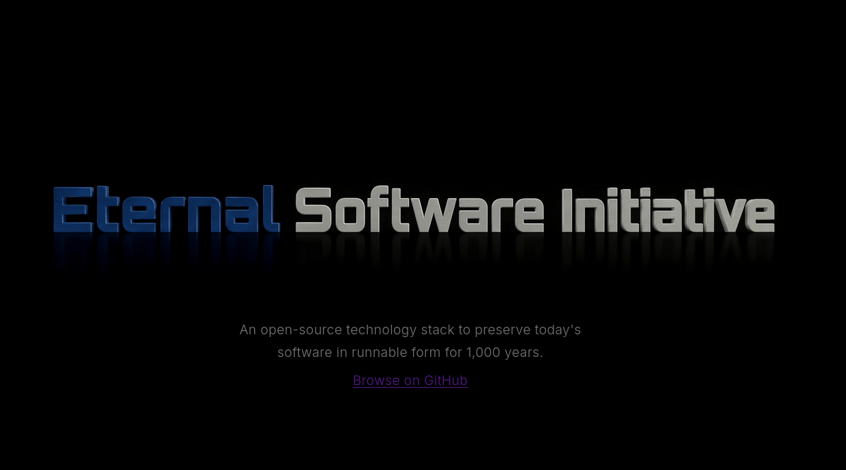 Представлен публике публичный инициатива Eternal для запуска Linux на виртуальной машине для долговременного хранения ПО (тысячи лет)