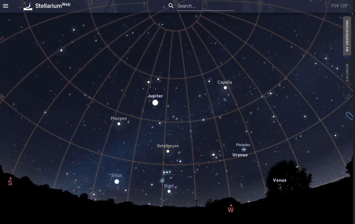 Версия обновления планетария с открытым кодом Stellarium 26.4