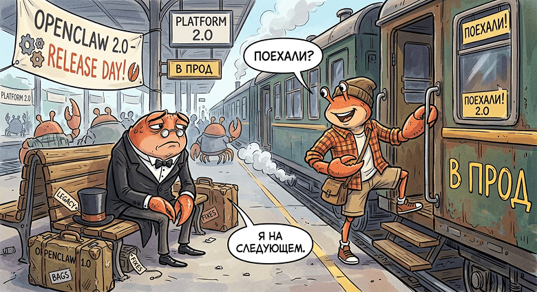 OpenClaw 2.0 появился случайно, и мы осознанно выводим его в маркетплейс отдельным образом