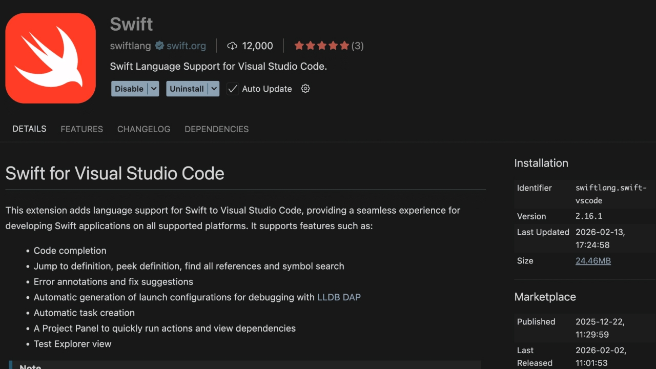 Команда Swift расширила поддержку IDE: язык теперь доступен в Cursor, VSCodium и других редакторах на базе Open VSX