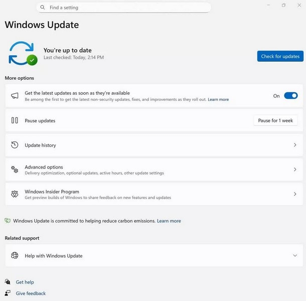 Microsoft представила тестовую сборку Windows 11 с новым процессом обновления системы