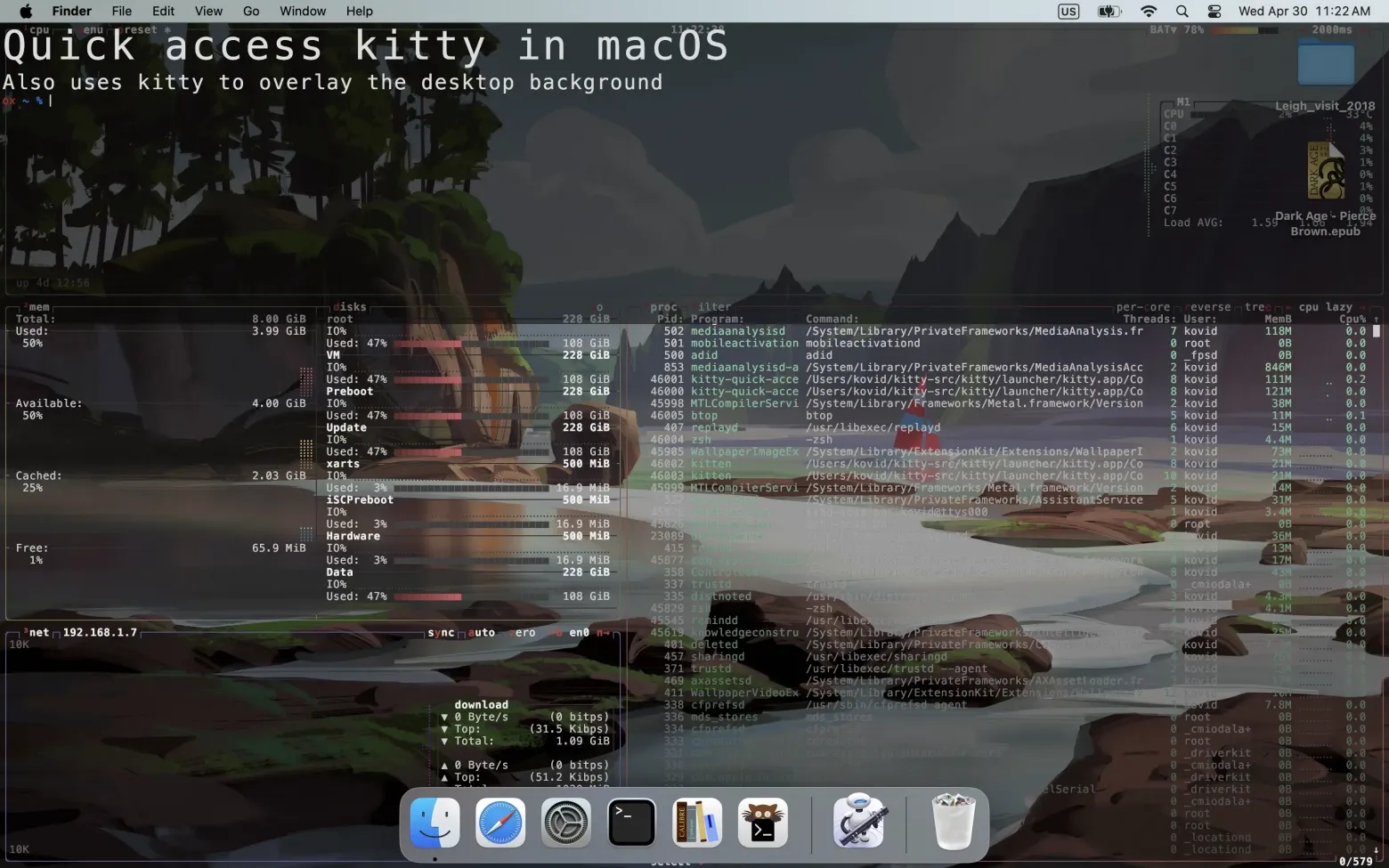 Вышла релиз Kitty Terminal 0.49