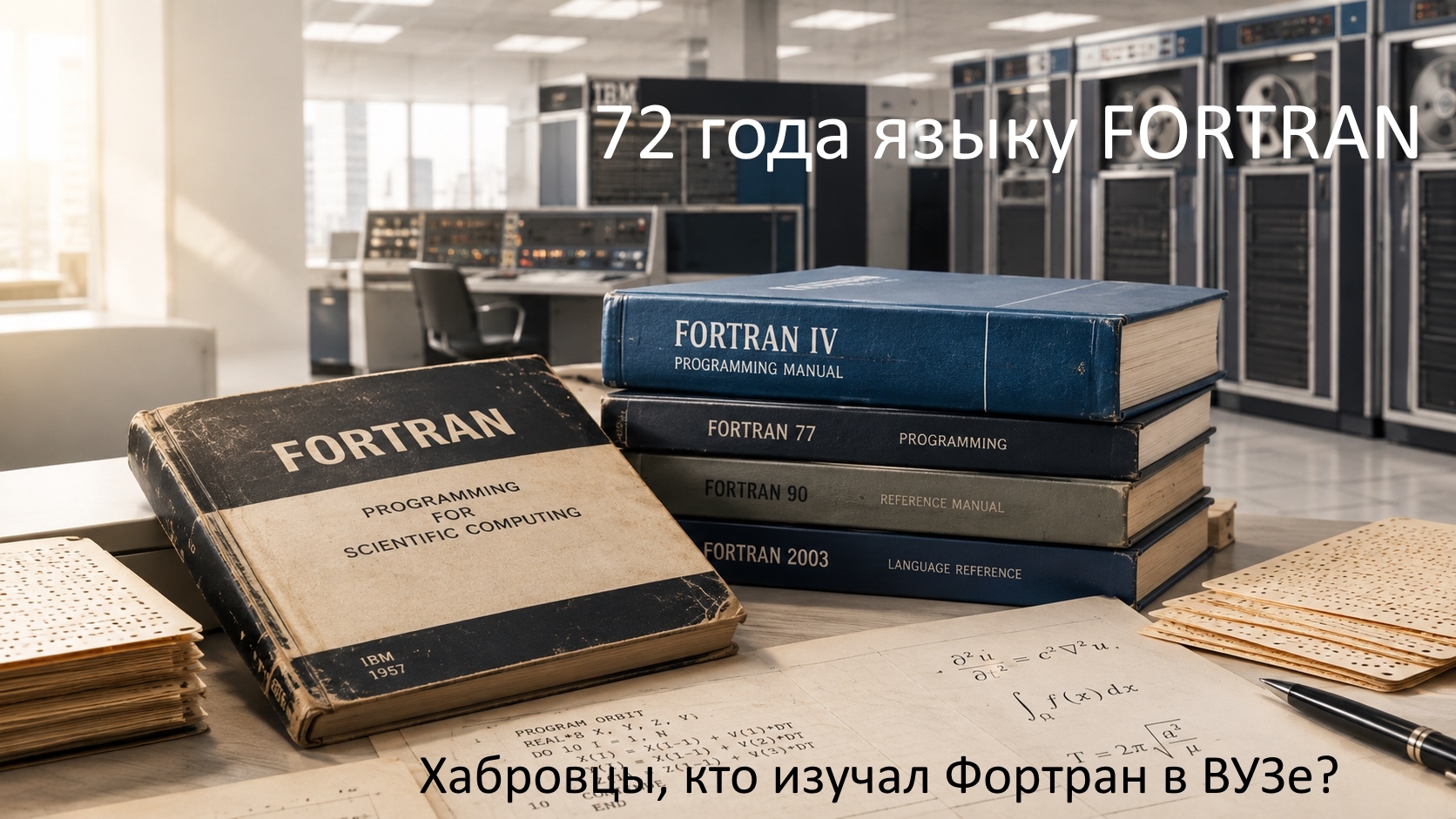 Fortran с нами уже 72 года — язык, который в строю на протяжении всей истории программирования
