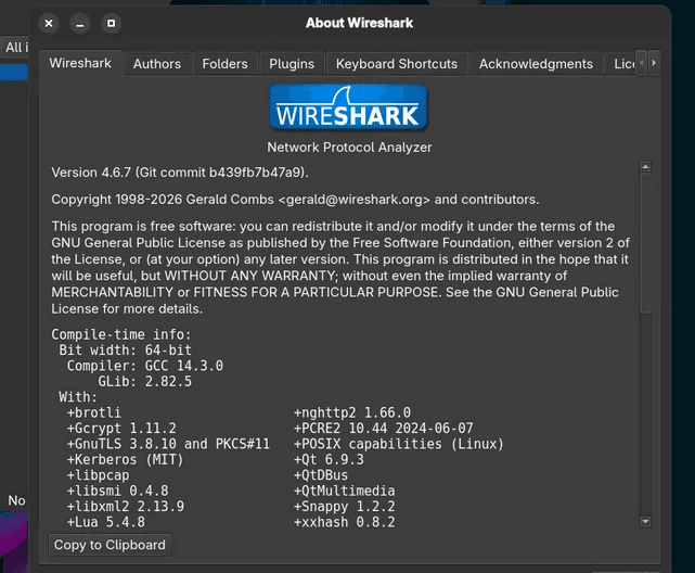 Представлено апдейт Wireshark 4.6.9