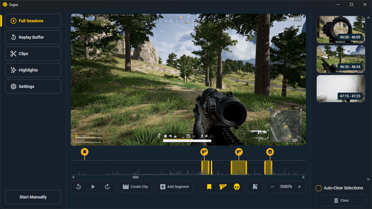 Версия открытого проекта Segra 1.7.0 для записи игр на ПК с Windows