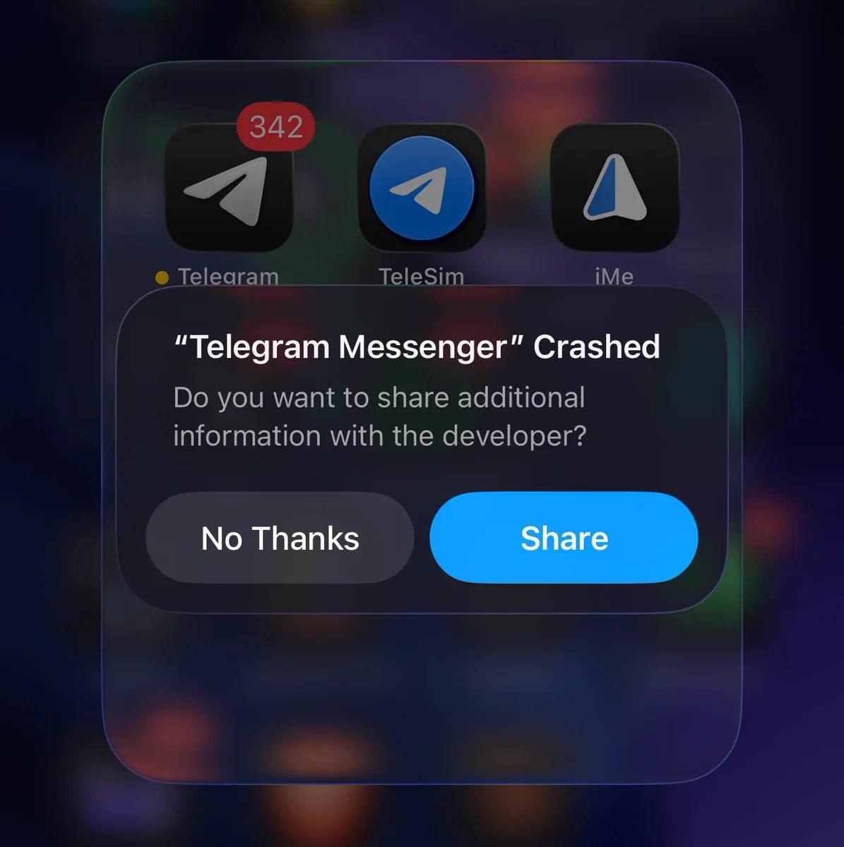 В чатах Telegram распространяется стикер в 269 байт, который приводит к вылету приложения