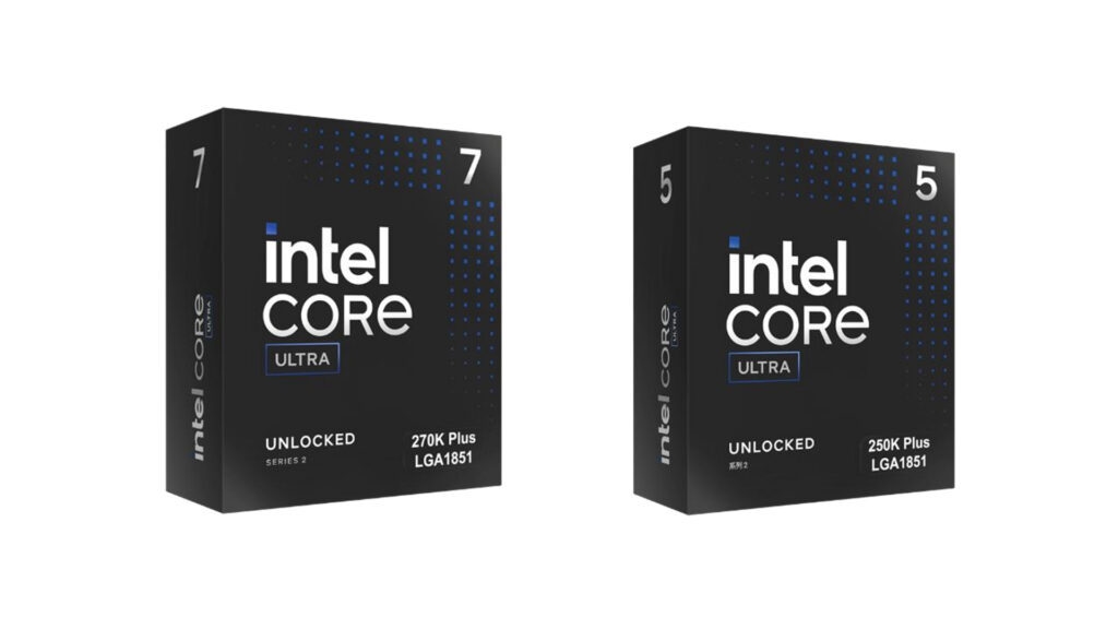 Intel представила процессоры Core Ultra 7 270K Plus и 250K Plus