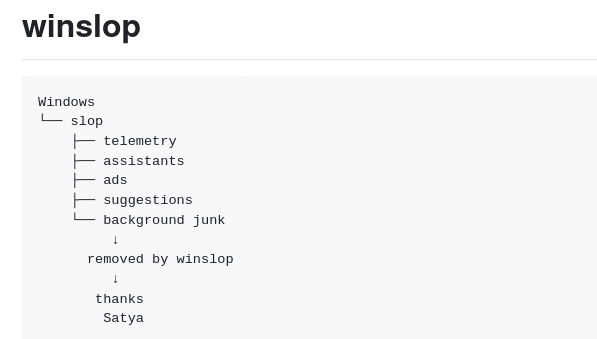 Вышел инициатива Winslop WinUI3 Release III для удаления ненужного системного мусора в Windows 10/11