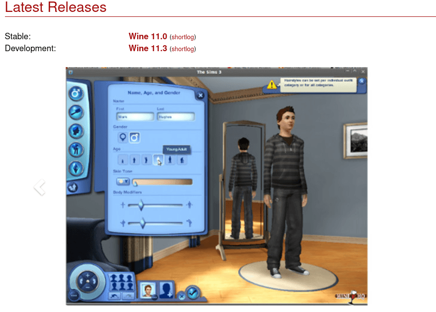 Выпуск обновления Wine 11.3